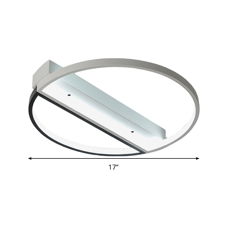Minimalist Acrylic LED Ceiling Light - Flush Mount Ring Design