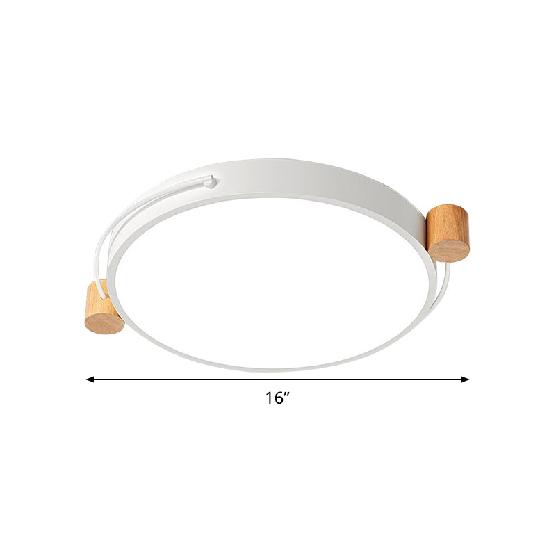 Minimalist Oval LED Ceiling Mount Light in 3 Colors, 3 Lengths - Perfect for Bedrooms!