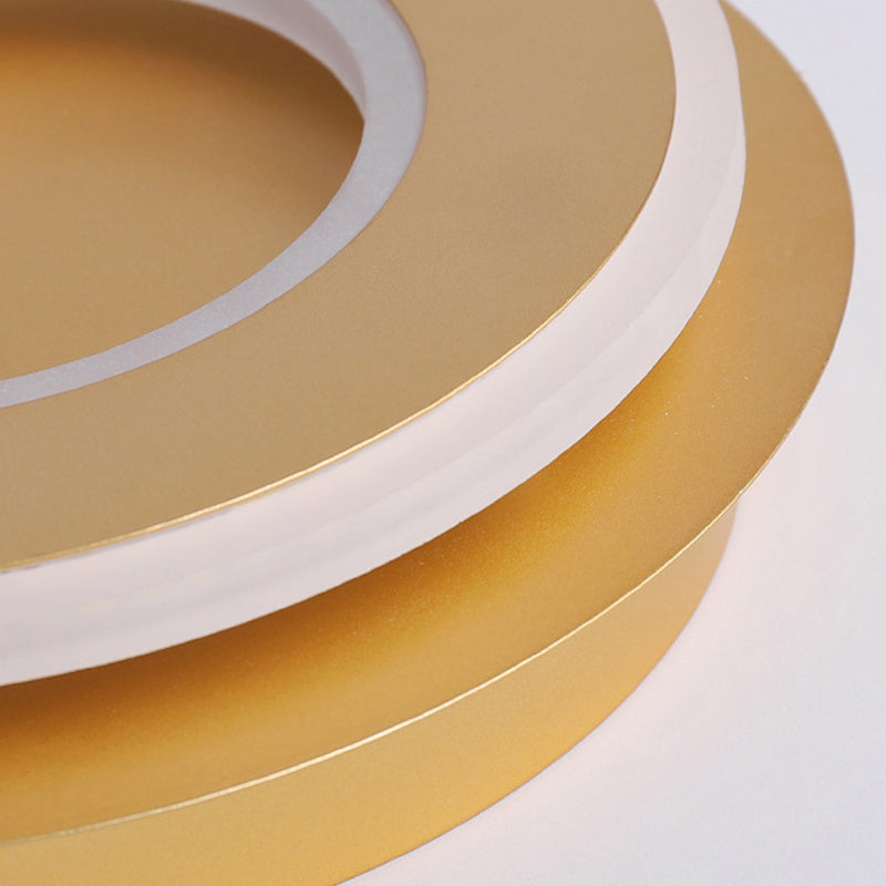 Plafonnier moderne en or avec LED blanc chaud - Forme carrée ou ronde