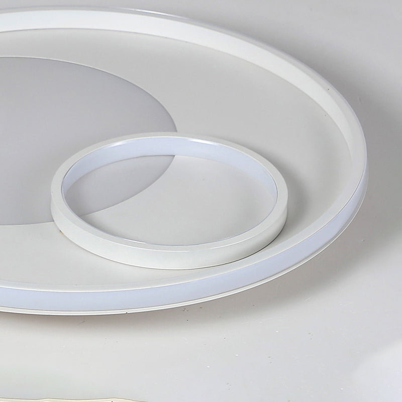 Modernist LED Acrylic Ceiling Light Fixture - 18"/21.5" Diameter - Warm/White Light - Remote Control Dimming