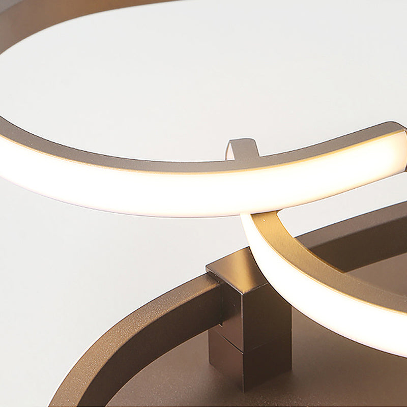 Luminaire encastré à LED en fer avec cadre en forme de cœur et variateur d'intensité en continu - 21,5"/25,5" de large, lumière chaude/blanche, télécommande