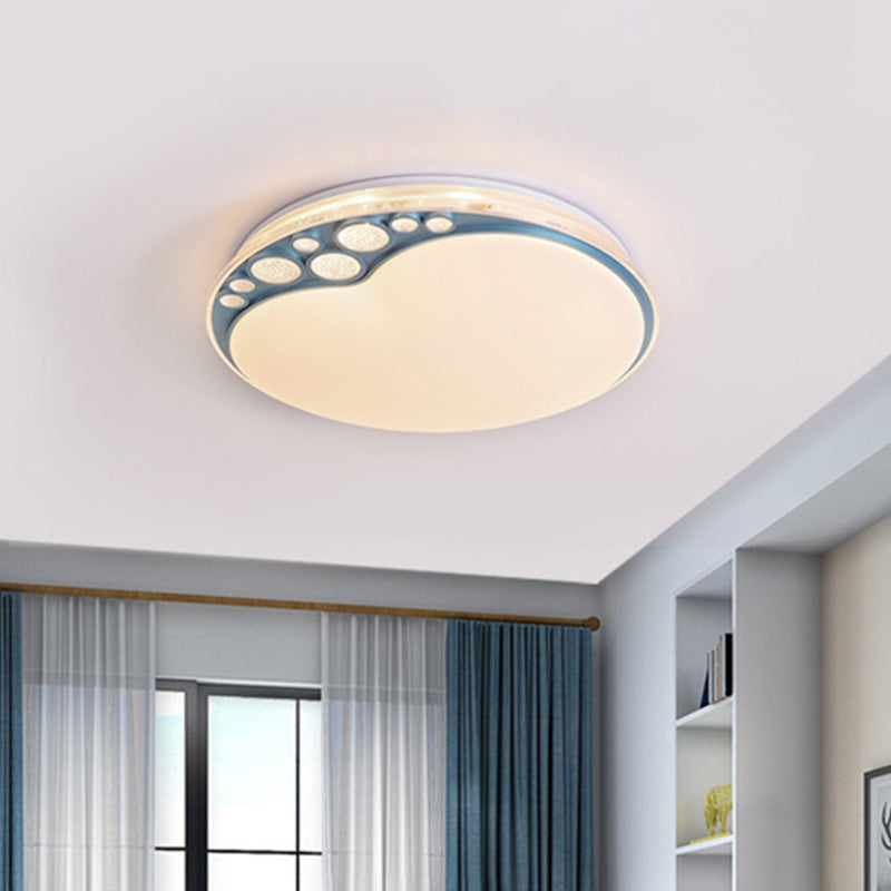 Sky Blue Apple Ceiling Lamp with LED Light in Warm/White/3 Colors