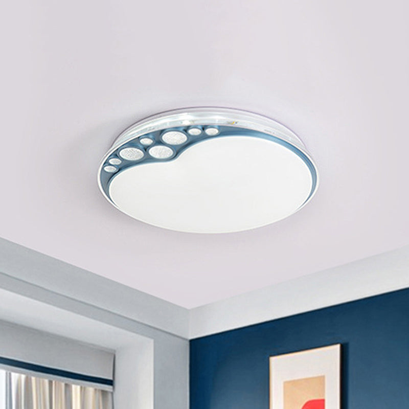 Sky Blue Apple Ceiling Lamp with LED Light in Warm/White/3 Colors