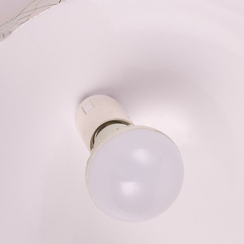 Dome Pendant Light Fixture - Minimalist Metal, 1 Light, Red Brown/Ivory, 12"/14"/16" Wide - Ideal for Dining Room