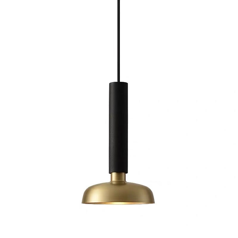 Barn Metal Pendant Light Kit - Minimalist White/Black Hanging Lamp for Bedside