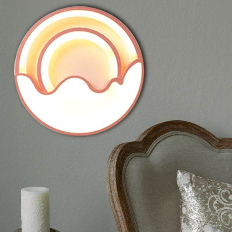 Macaron LED Ceiling Lamp - Modern Flush Mount Light for Child's Bedroom