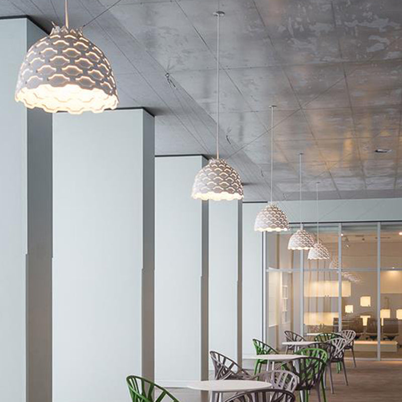 Lampe suspendue nordique avec abat-jour en métal - Idéal pour les restaurants