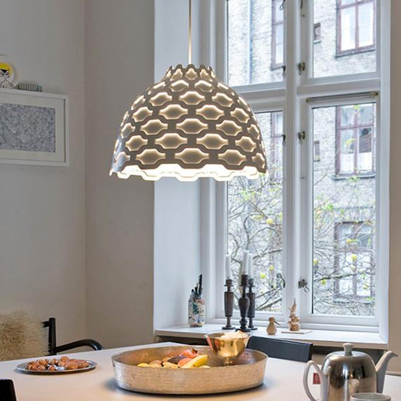 Lampe suspendue nordique avec abat-jour en métal - Idéal pour les restaurants