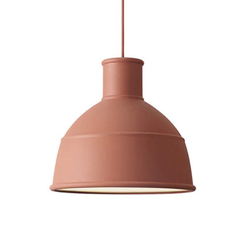 Modern Metal Urn Pendant Light – Stylish Red Ceiling Lamp for Dining Room