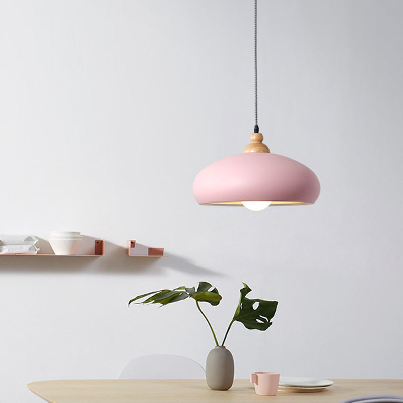 Macaron Ceiling Pendant Light - Metal, Grey/Pink/Green - Perfect for Living Room