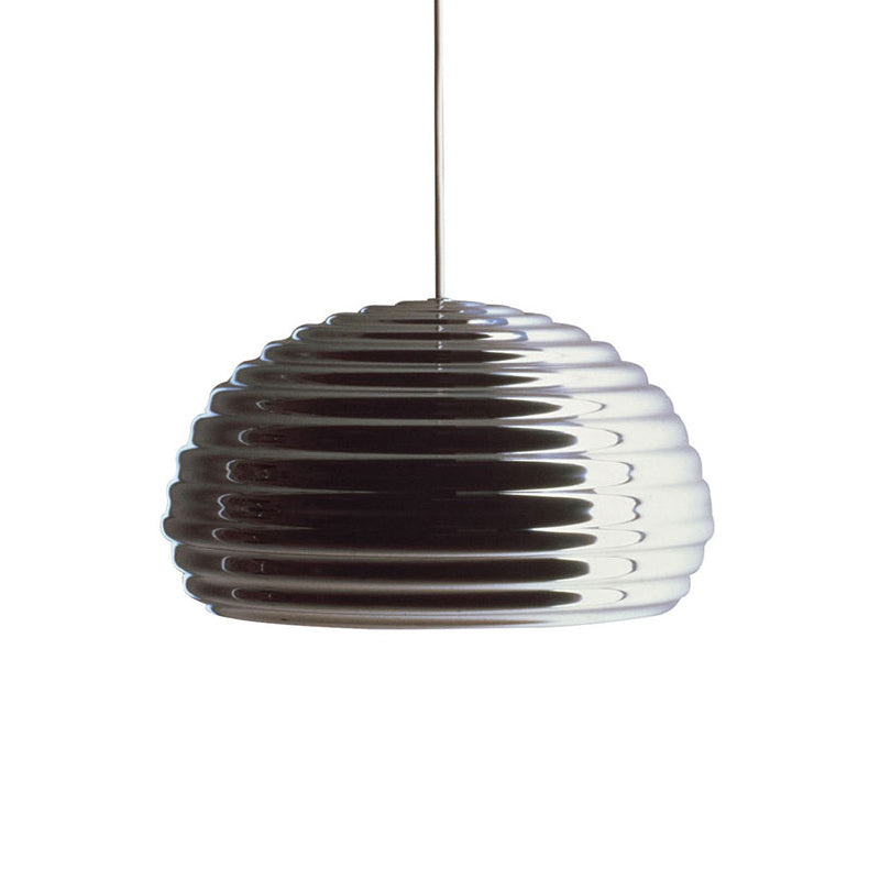 Modern Metal Pendant Light: Sleek Chrome Down-Lighting for Bedroom