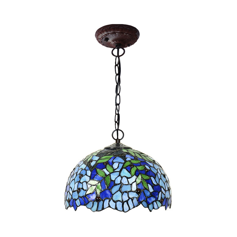 Lustre suspendu en verre taillé jaune Tiffany - Idéal pour la cuisine - 8"/12"/16" L