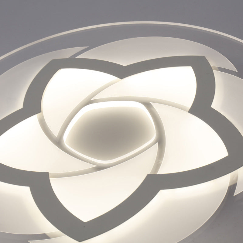 Flower Flush Light Modern Acrylic Ultra Thin LED Ceiling Light - Ideal for Bedroom - 16"/19.5"/23.5"/29.5" W