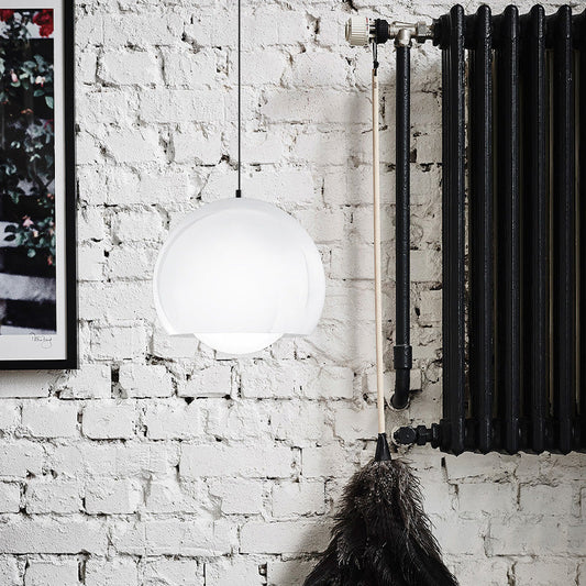 Minimalist Opal Glass Sphere Pendant Light for Restaurants