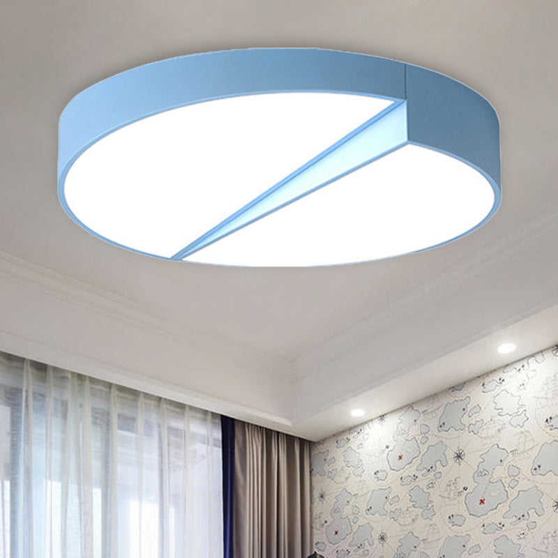 Stylish Half-Round LED Flush Ceiling Light for Dining Room - Macaron Loft Design