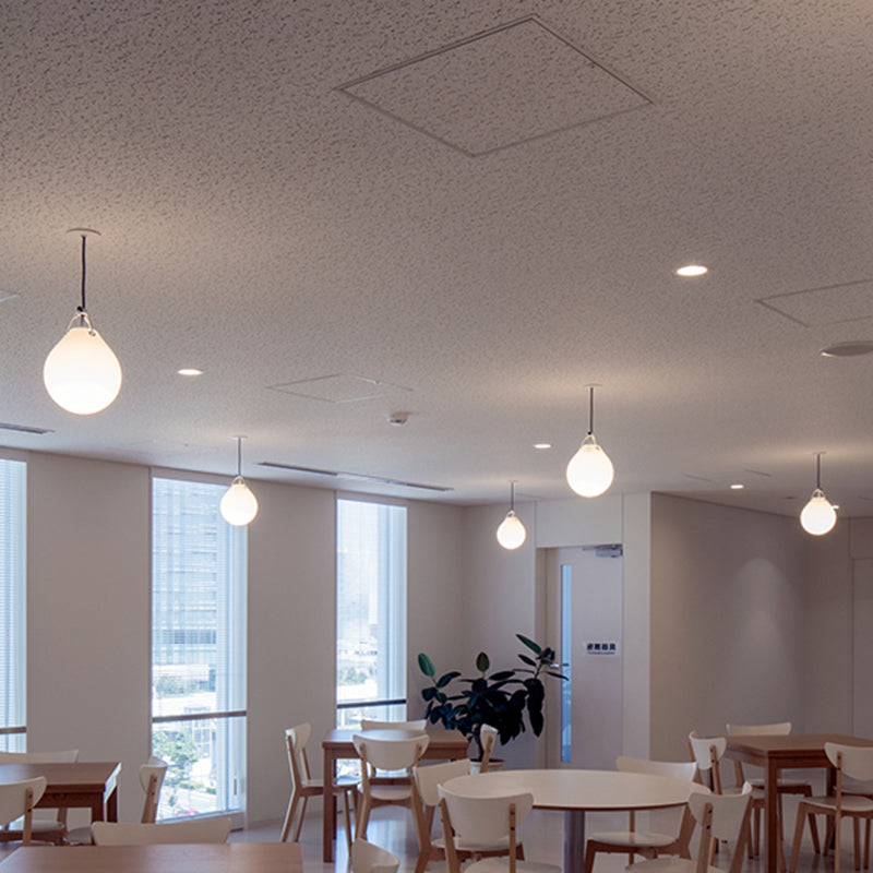 Sleek Minimalism Sphere Suspension Light in White Glass - 1 Head, 7"/10" Wide, Ideal for Restaurant Pendant Lighting
