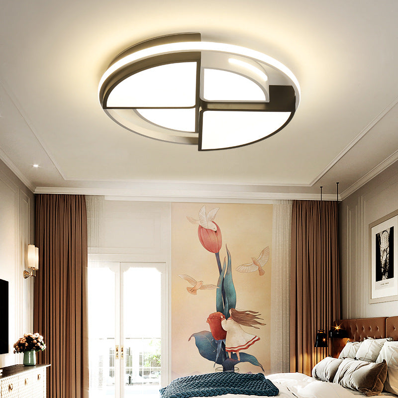 Modern Round Acrylic Ceiling Light – 16"/19.5" Flush Mount in Warm/White Light