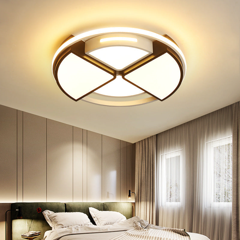 Modern Round Acrylic Ceiling Light – 16"/19.5" Flush Mount in Warm/White Light