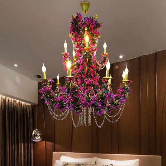 Lison - Purple Candle Restaurant LED Lily Down Lighting