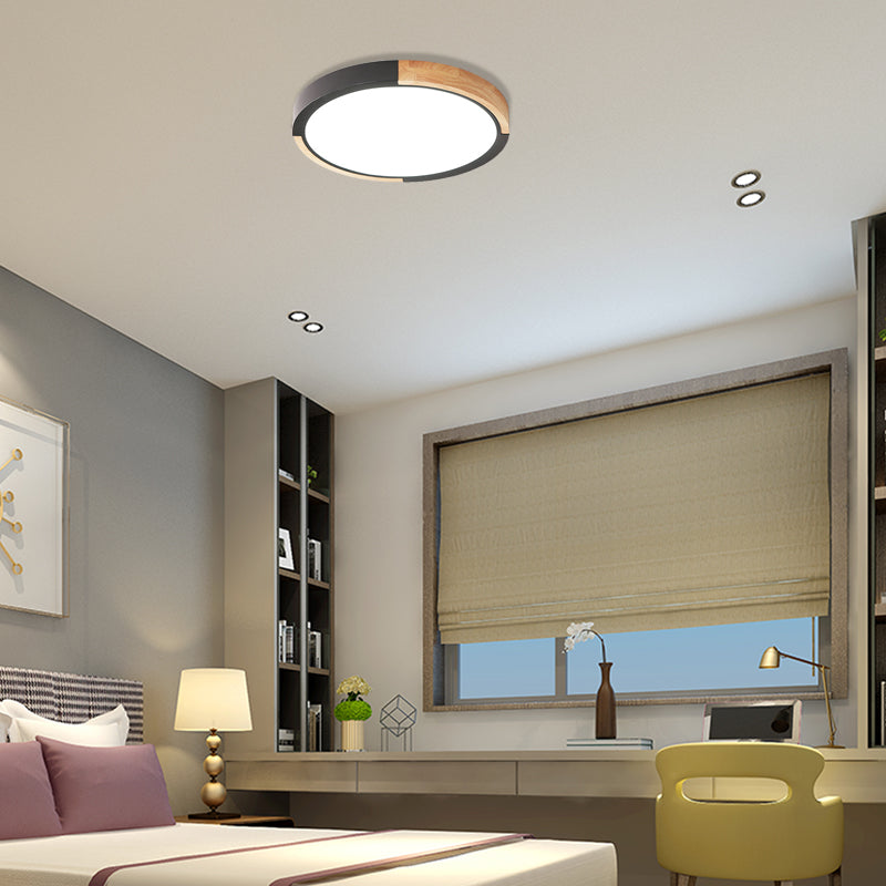 Nordic Style LED Ceiling Flush Mount Lighting with Acrylic Shade