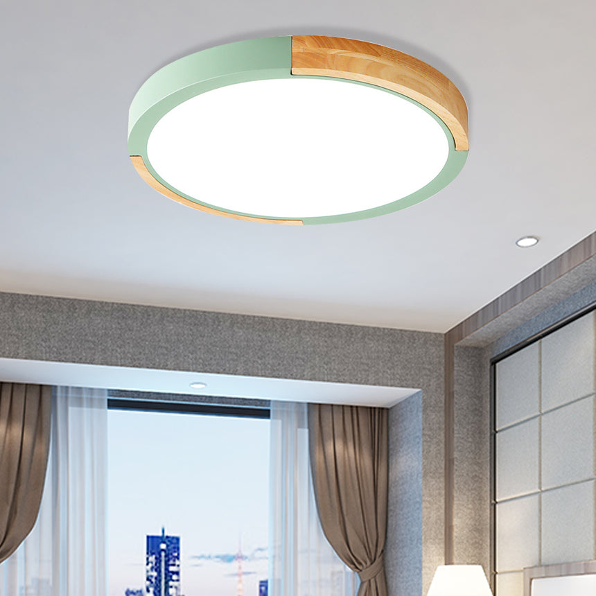 Nordic Style LED Ceiling Flush Mount Lighting with Acrylic Shade