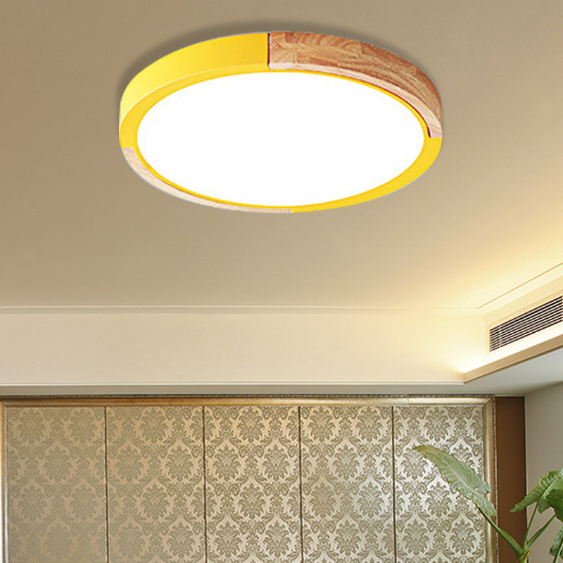 Nordic Style LED Ceiling Flush Mount Lighting with Acrylic Shade