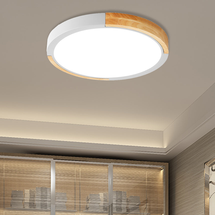 Nordic Style LED Ceiling Flush Mount Lighting with Acrylic Shade