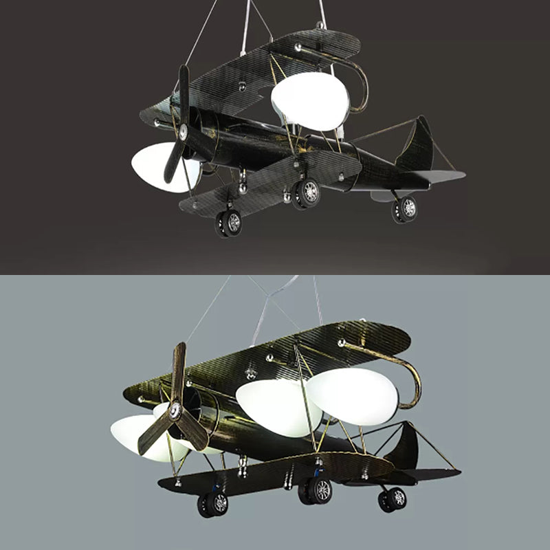 Vintage-Style Glider Kindergarten Metal Chandelier In Antique Brass

Note: Seo Is Important So Its