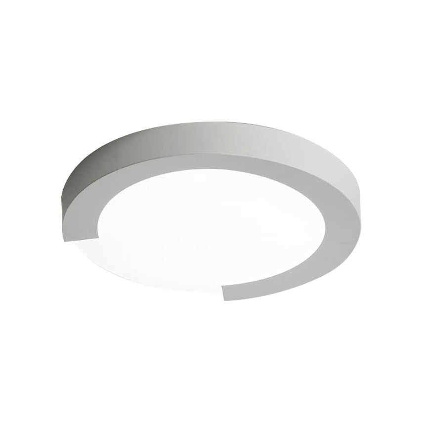 Macaron Flush Mount Ceiling Lights - 16"/20" Round in Black/White/Pink