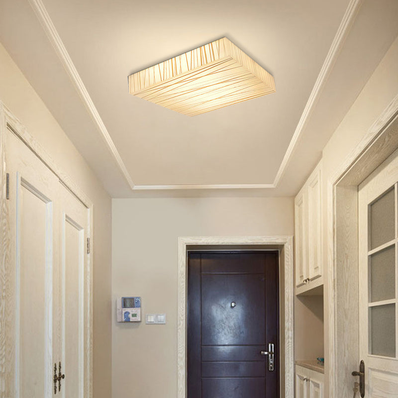 Stylish Acrylic LED Ceiling Mount Light for Hotels and Offices in White