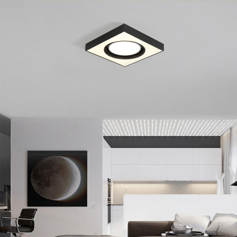 Modern Black and White Acrylic LED Ceiling Light for Cloth Shop