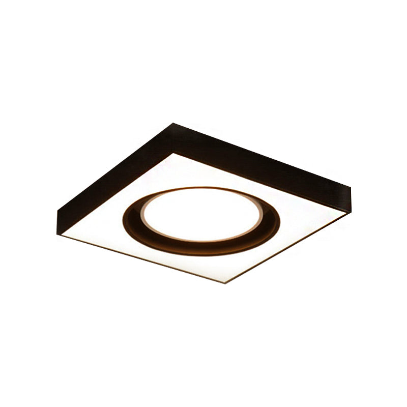 Modern Black and White Acrylic LED Ceiling Light for Cloth Shop