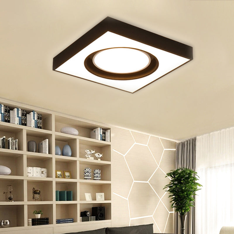Modern Black and White Acrylic LED Ceiling Light for Cloth Shop