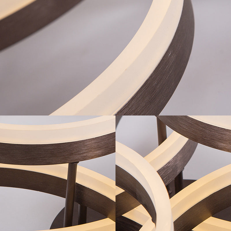 Plafonnier LED circulaire encastré pour salle d'étude avec éclairage naturel/chaud/blanc