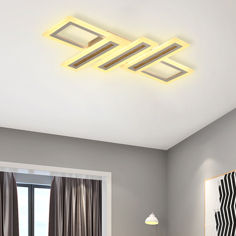 LED Linear Ceiling Lighting - Metal White Flush Mount Ceiling Light, Diffuser Included - Multiple Sizes Available (23.5"/31.5"/39")