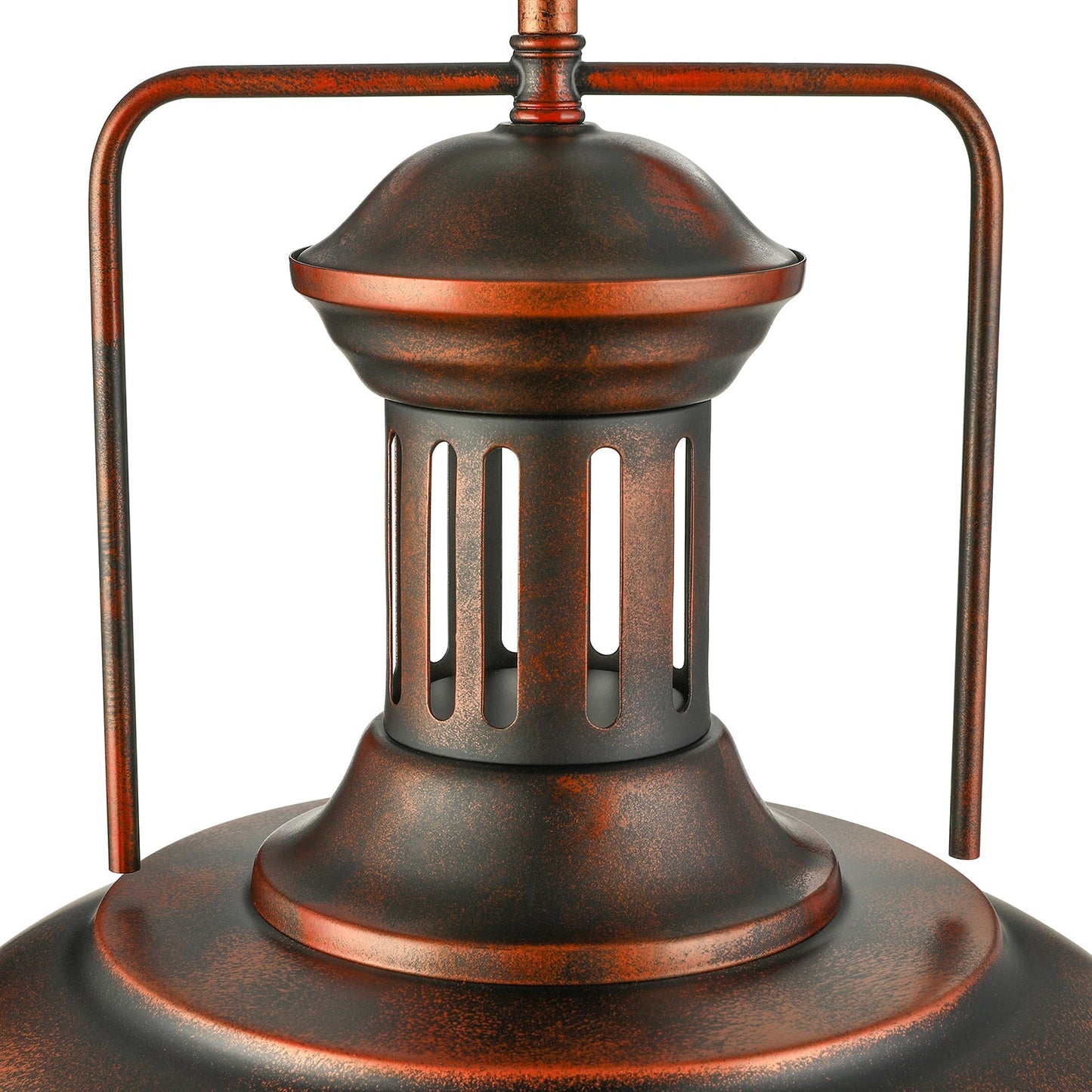 Industrial Stylish Domed Pendant Light in Aged Silver - 13"/16" Wide - Ideal for Dining Room