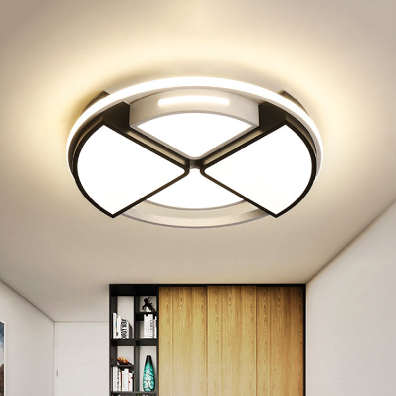 Modern Round Acrylic Ceiling Light – 16"/19.5" Flush Mount in Warm/White Light