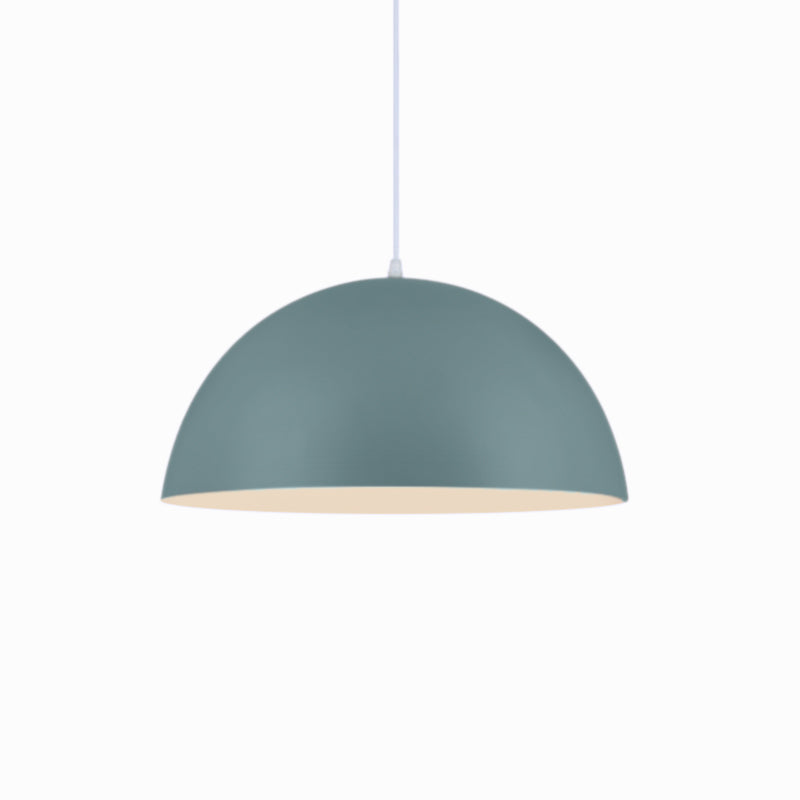 Nordic Style Bowl Pendant Light In Pink/Yellow For Living Room Décor