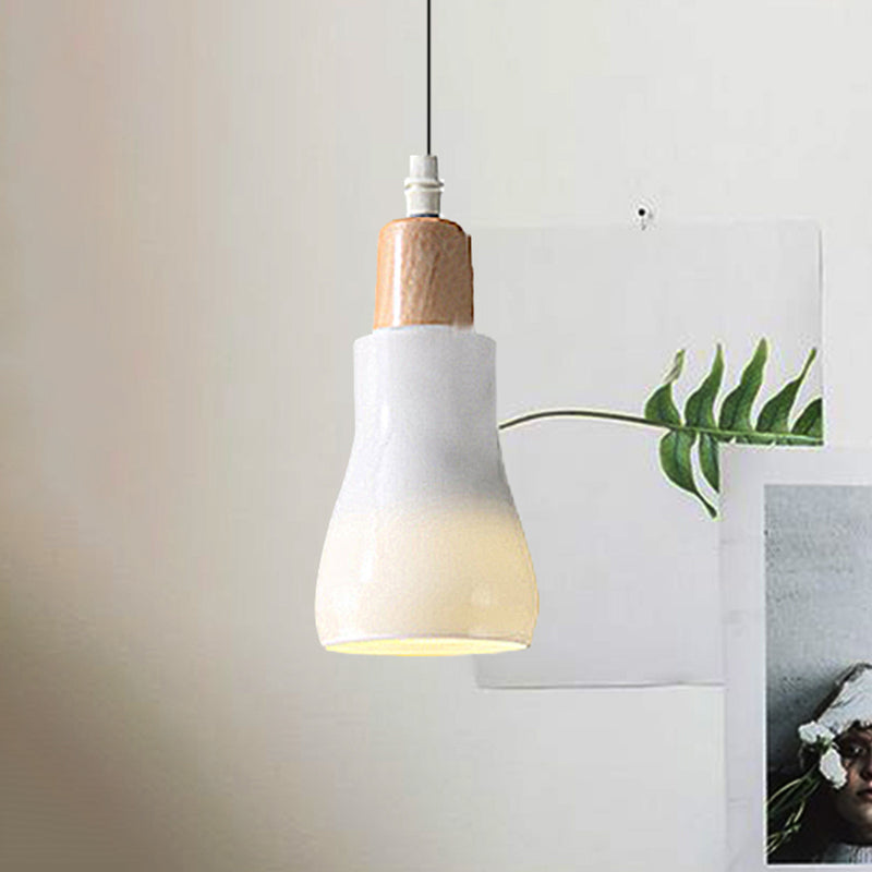 Lampe à suspension moderne en verre – Design bol, cône ou soucoupe blanc/noir – Plafonnier LED en lumière blanche/chaude