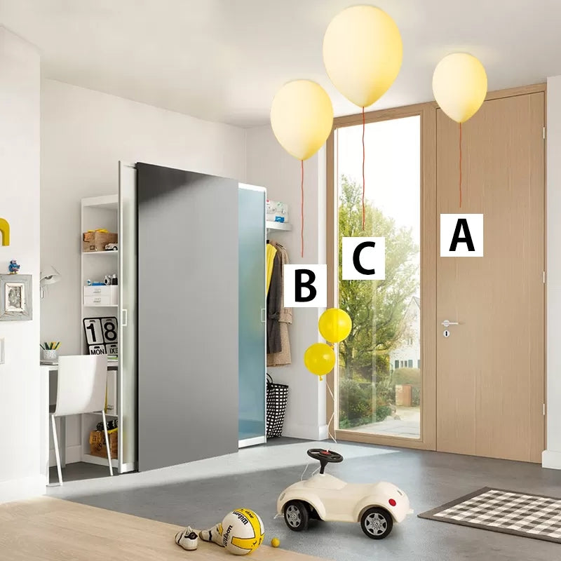 Frosted Glass LED Nursing Room Ceiling Lamp with White Balloon Design