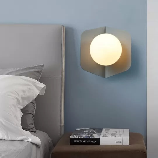 Macaron Loft Flush Mount Light: Orb Shade, Frosted Glass, 1-Bulb Ceiling Fixture for Hallway