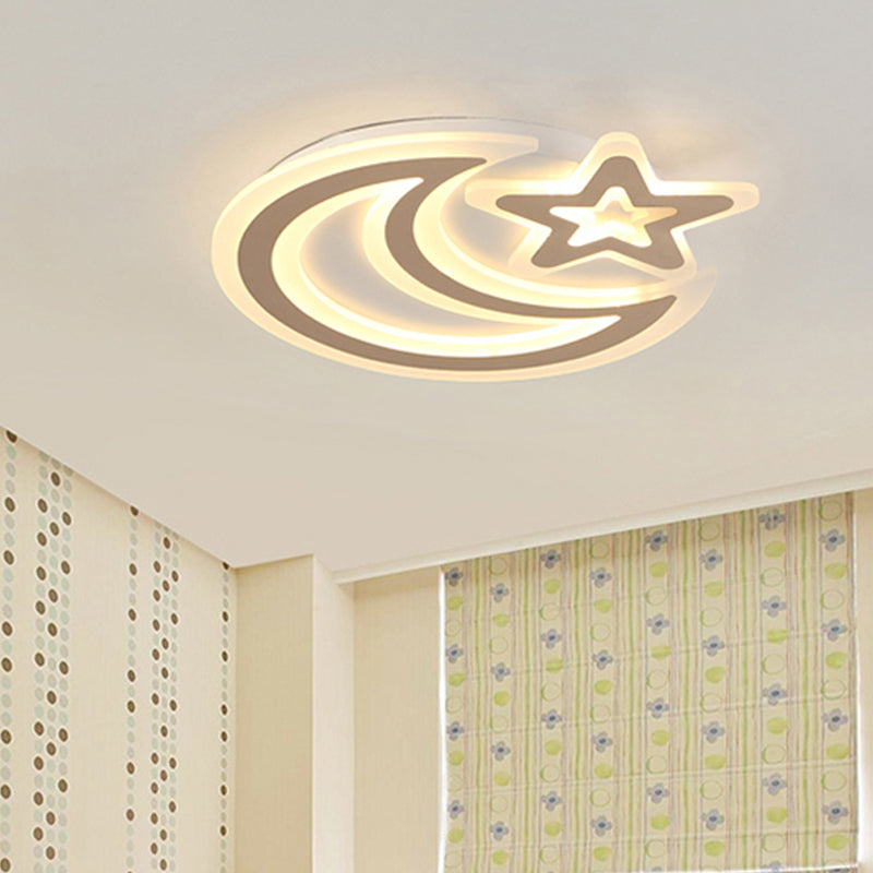 Contemporary LED Flush Ceiling Light: Slim Panel Lamp for Living Room in White Acrylic