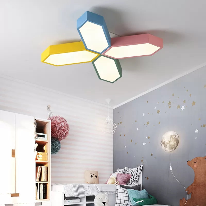 Nordic LED Cross Ceiling Lamp for Study Room and Kindergarten
