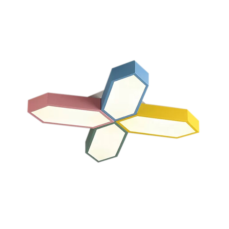 Nordic LED Cross Ceiling Lamp for Study Room and Kindergarten