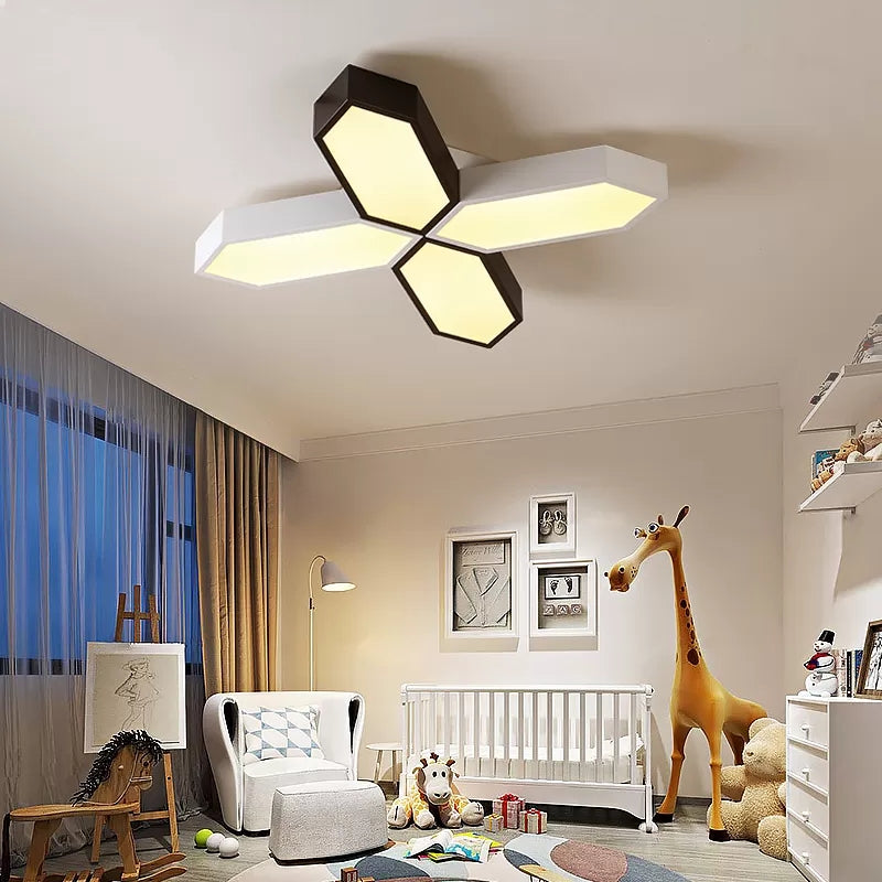 Nordic LED Cross Ceiling Lamp for Study Room and Kindergarten
