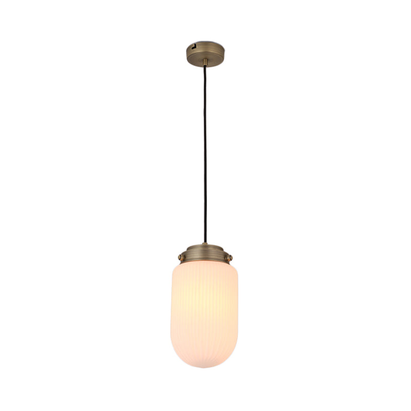 Smoke Gray/White Prismatic Glass Pendant Light For Kitchen Island