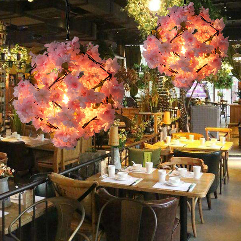 Blossom Industrial Pendant Light - 1-Light Black Metal Ceiling Fixture 19.5/23.5 Dia / 19.5