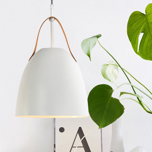 Metallic 1-Head Dome Down Lighting Ceiling Lamp in Green/White/Grey for Living Room