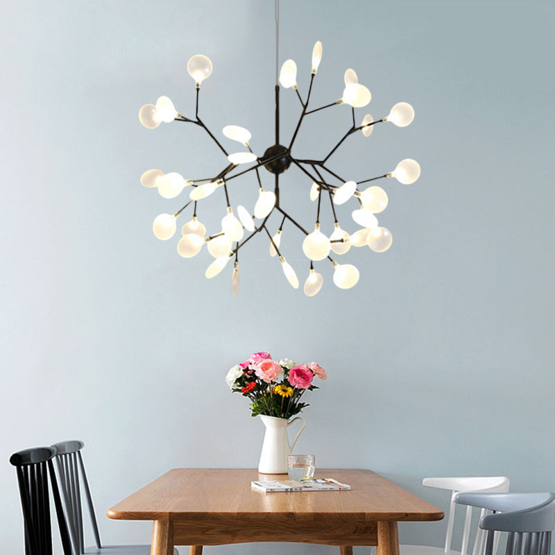 Heracleum Design Chandelier Opaline Glass Ceiling Pendant for Modern Living"