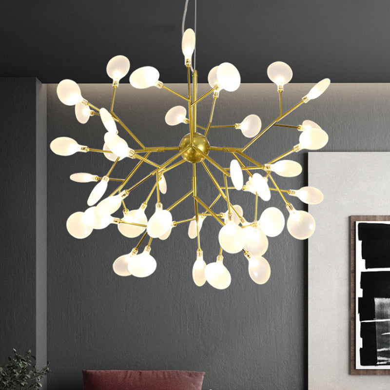Heracleum Design Chandelier Opaline Glass Ceiling Pendant for Modern Living"